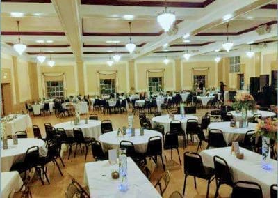 Banquet dining setup at Highlands Event Center Denver